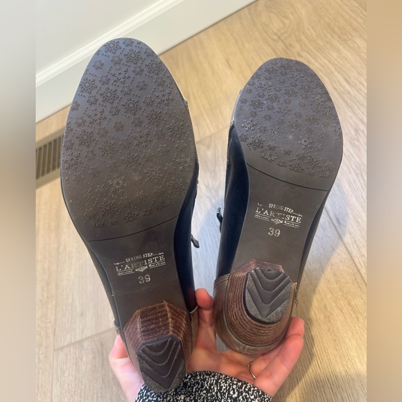 Spring Step L’Artiste “Green Tea” Victorian Style Two Tone Booties 39 steam punk - Picture 9 of 12